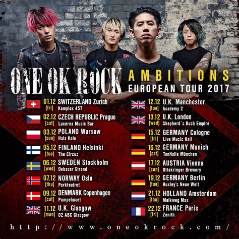 one ok rock tour